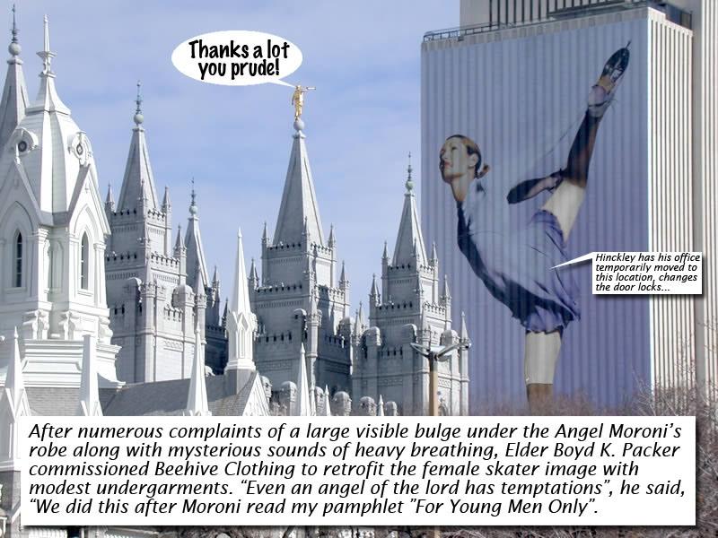 Gordon B Hinckley and 2002 Olympic skater crotch shot.